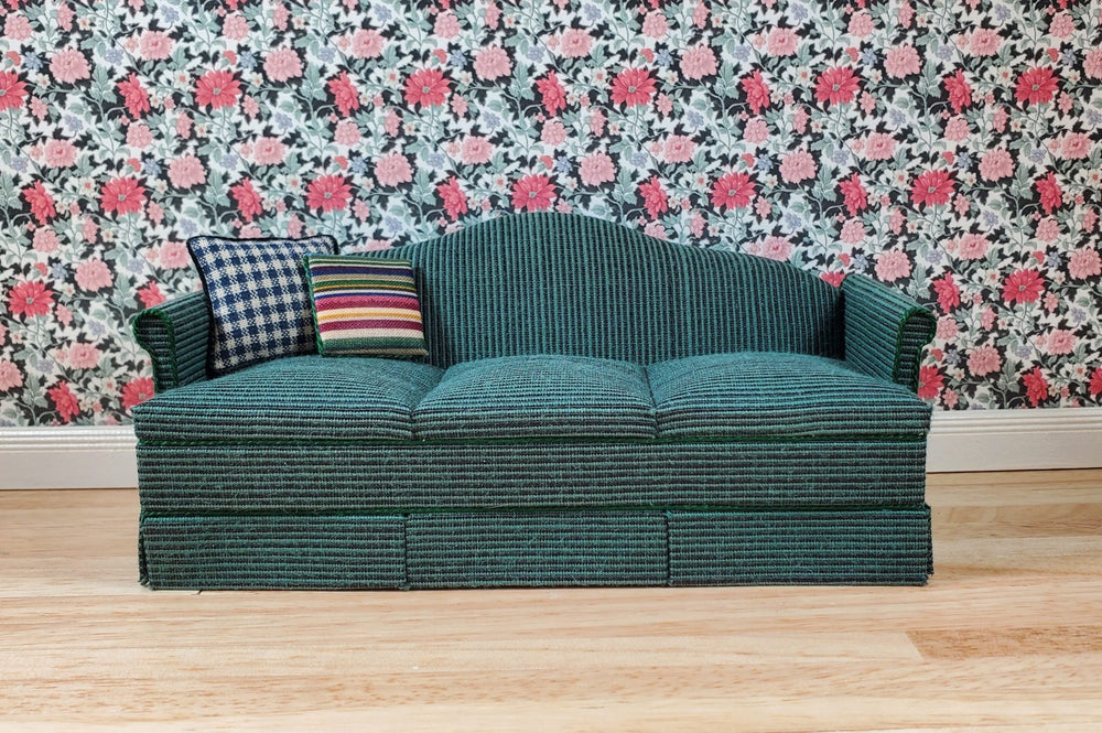 Dollhouse Wallpaper Coral Floral 1:12 Scale by MiniatureCrush - MiniatureCrush