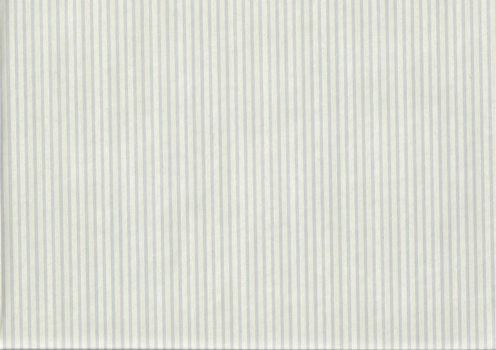 Dollhouse Wallpaper Hazy Blue and White Stripes 3 Sheets 1:12 Scale Miniature - MiniatureCrush