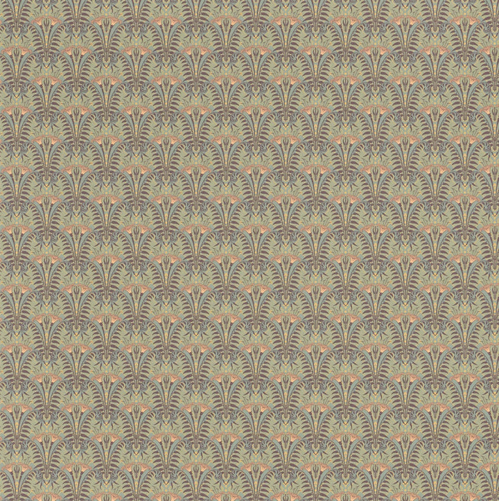 Dollhouse Wallpaper Lily in Ashes of Rose Art Nouveau Bradbury & Bradbury 1:12 - MiniatureCrush