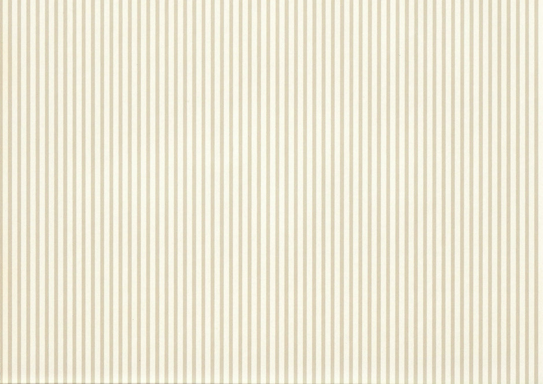 Dollhouse Wallpaper Medium Beige Stripes 3 Sheets 1:12 Scale Miniature - MiniatureCrush
