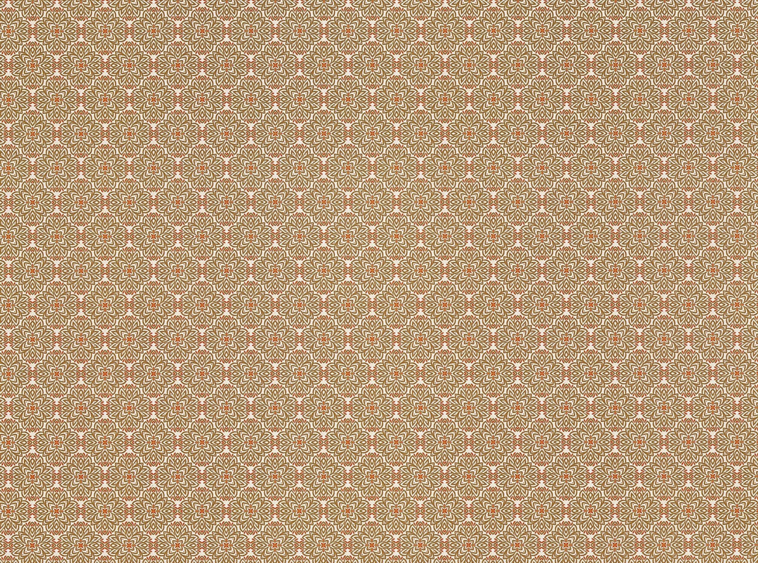 Dollhouse Wallpaper or Flooring 3 Sheets Beige Red 1:12 Scale Mid Century Modern - MiniatureCrush
