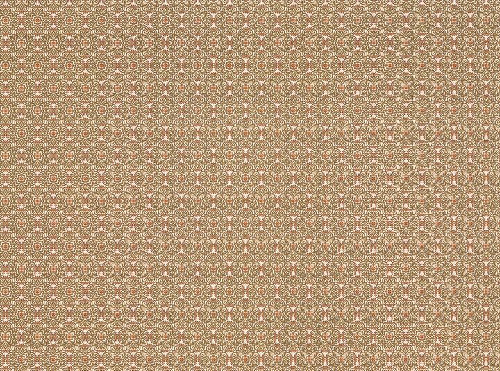 Dollhouse Wallpaper or Flooring 3 Sheets Beige Red 1:12 Scale Mid Century Modern - MiniatureCrush