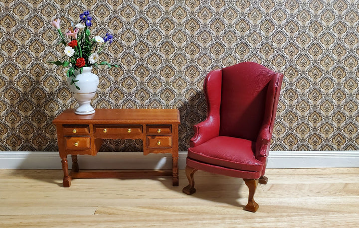 Dollhouse Wallpaper Paisley Beige Browns Blacks 1:12 Scale Itsy Bitsy Miniatures - Miniature Crush