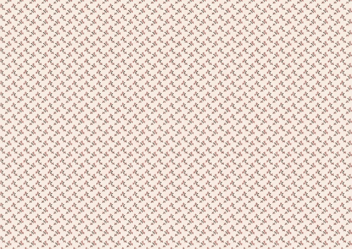 Dollhouse Wallpaper Paul's Garden Pale Pink by Brodnax 1:12 Scale Miniature - MiniatureCrush