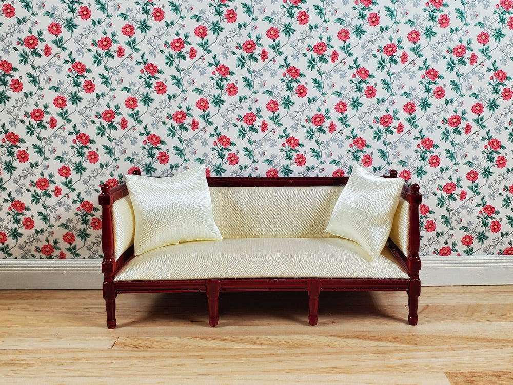 Dollhouse Wallpaper Peony Lace Floral 1:12 Scale by MiniatureCrush - MiniatureCrush