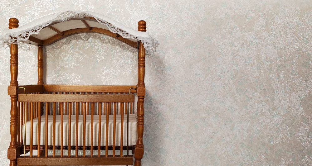 Dollhouse Wallpaper Shimmery Pastel Blue & Pink 3 sheets 1:12 Scale Miniature - MiniatureCrush