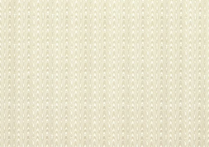 Dollhouse Wallpaper Silk Moire Beige on Cream 1:12 Scale Itsy Bitsy Miniatures - Miniature Crush