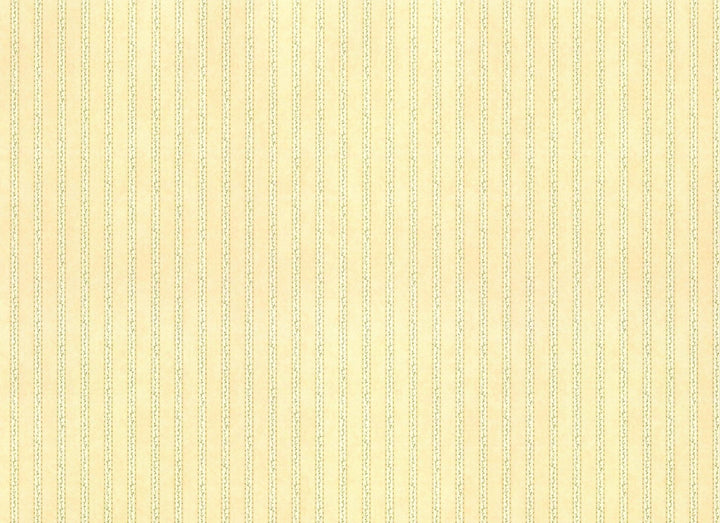 Dollhouse Wallpaper Stripes Green & Beige "Vine Stripe Green" 1:12 Scale Itsy Bitsy - Miniature Crush