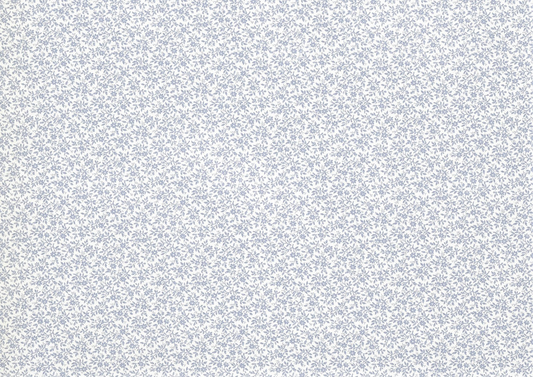 Dollhouse Wallpaper Tiny Periwinkle Lace 3 Sheets White Pink Green Blue 1:12 - MiniatureCrush
