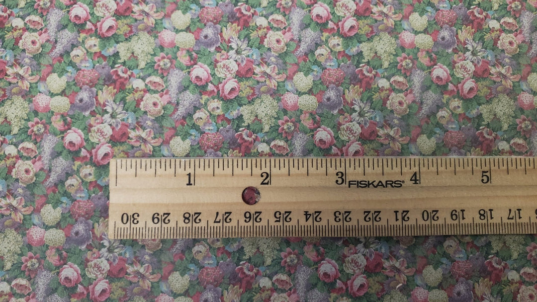 Dollhouse Wallpaper Vintage Rose Garden Bradbury & Bradbury 1:12 Scale - MiniatureCrush