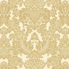 Dollhouse Wallpaper Warwickshire Damask Gold Bradbury & Bradbury 1:12 Scale