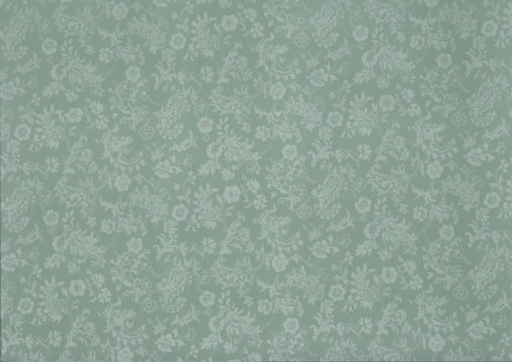 Dollhouse Wallpaper x3 Sheets Sage Green "Damask" MiniGraphics 1:12 Scale - Miniature Crush