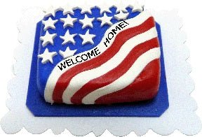 Dollhouse Welcome Home Sheet Cake 1:12 Scale Miniature Dessert Food Bakery - MiniatureCrush