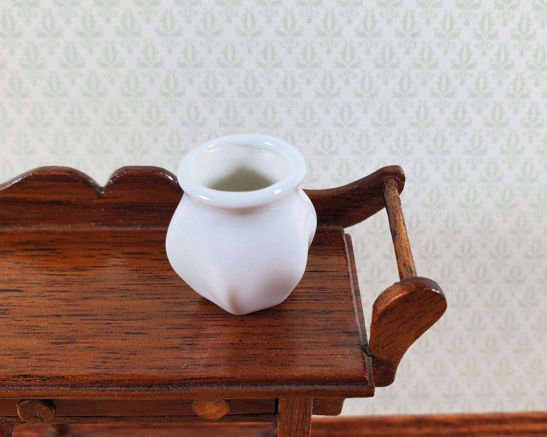 Dollhouse White Vase Ceramic LARGE 1:12 or 1/6 Scale Miniature Scenes - MiniatureCrush