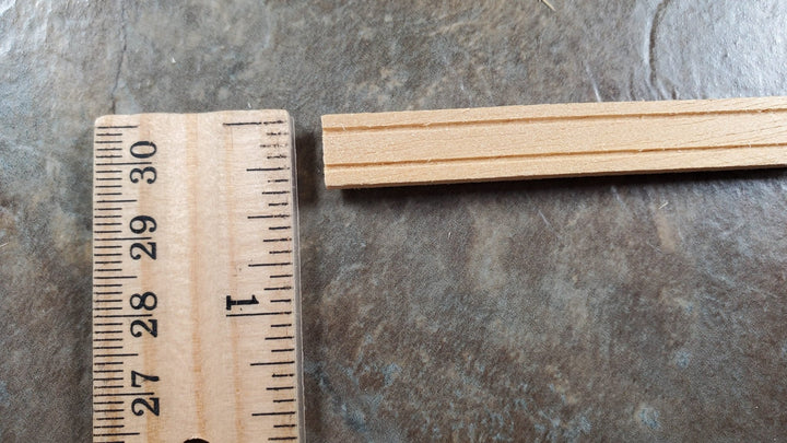 Dollhouse Window and Door Casing 3 Pieces 3/8" x 18" long 1:12 Scale HW7141 - MiniatureCrush