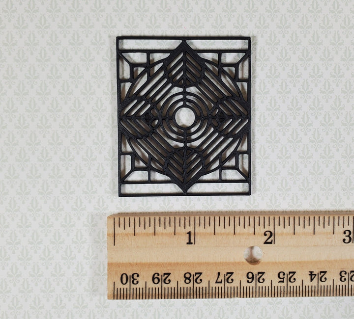 Dollhouse Window Insert Stained Glass Style 1:12 Scale Fits Houseworks 5032 - Miniature Crush