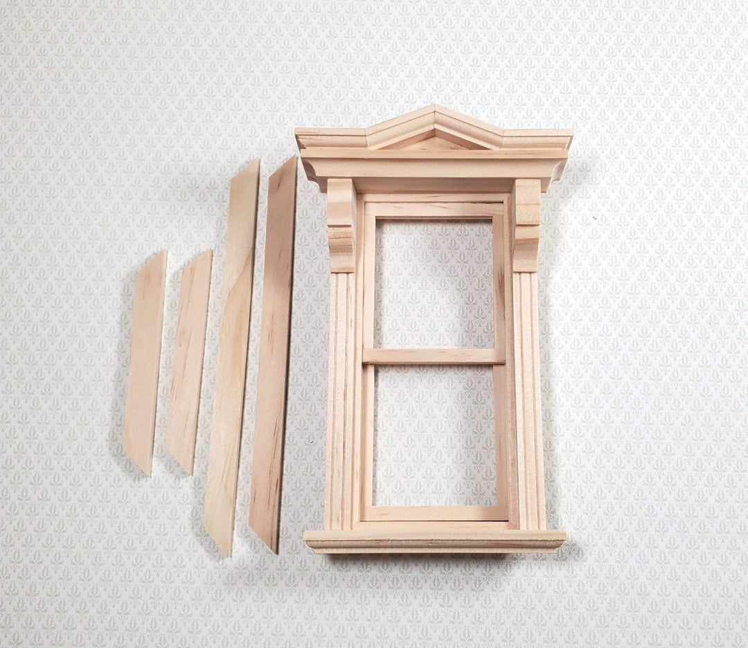 Dollhouse Window Victorian Non-Working 1:12 Scale Miniature