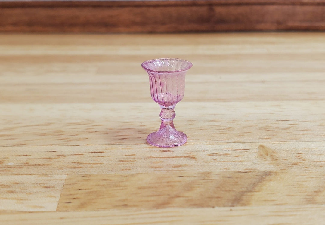 Dollhouse Wine Glass or Water Goblet Lavender 1:12 Miniature Dishes - MiniatureCrush