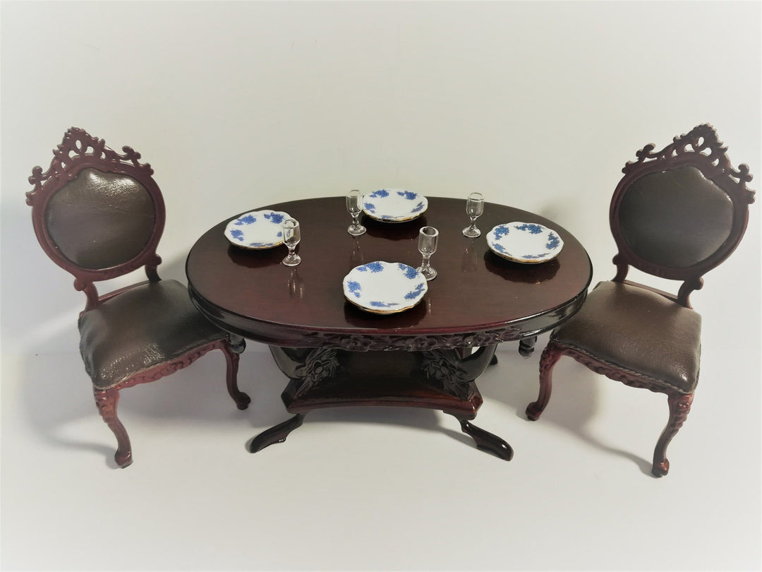 Dollhouse Wine Glasses Set of 4 Real Glass 1:12 Scale Miniatures 11/16" Tall - MiniatureCrush