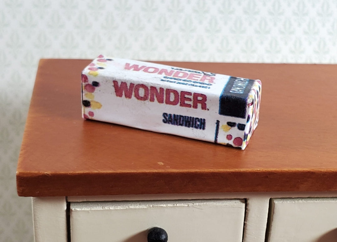 Dollhouse Wonder Bread Loaf Sandwich 1:12 Scale Miniature Food Groceries - Miniature Crush