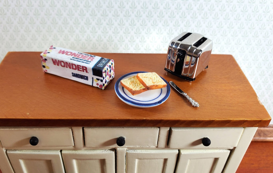 Dollhouse Wonder Bread Loaf Sandwich 1:12 Scale Miniature Food Groceries - Miniature Crush