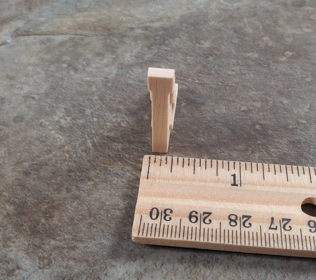 Dollhouse Wood Corbels or Brackets 1:12 Scale 1 1/4" Tall Set of 4 Houseworks - MiniatureCrush