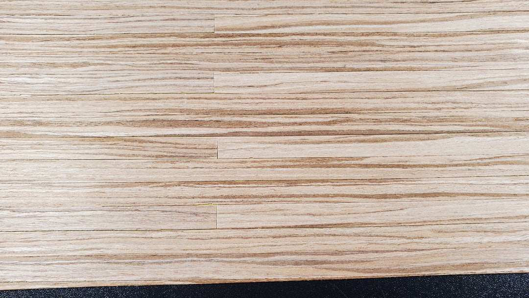 Dollhouse Wood Floor Weathered Oak Real Wood Peel & Stick 1:12 Scale 17" x 11" - MiniatureCrush