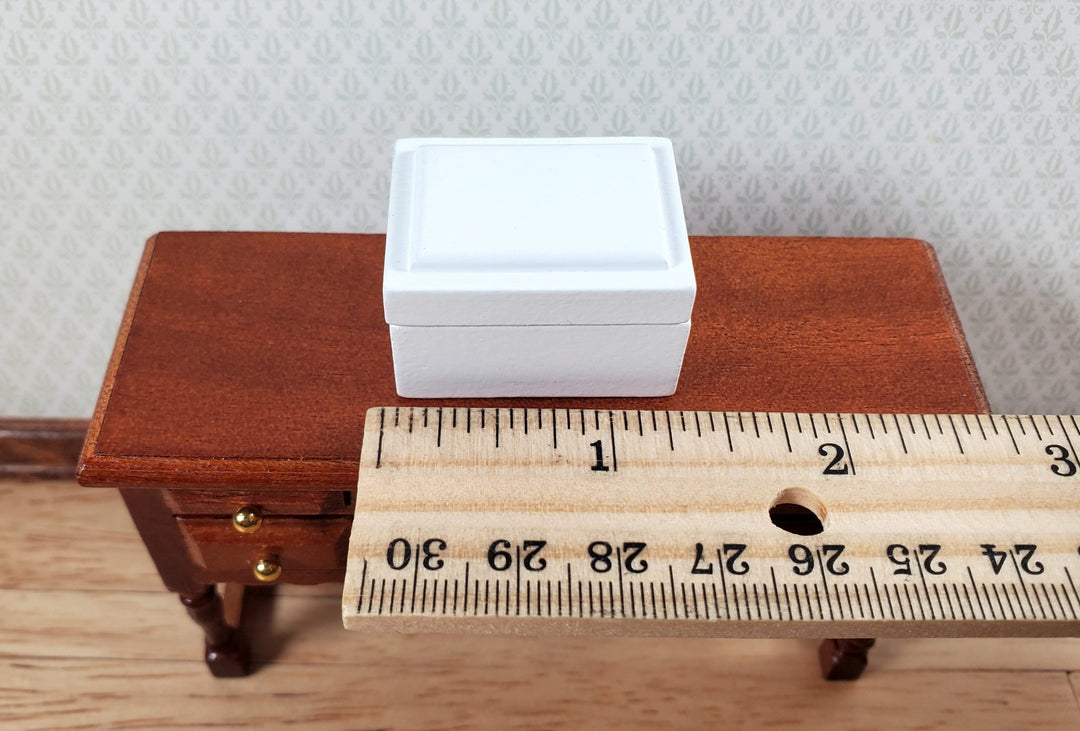 Dollhouse Wood Jewelry Box Necklaces Earrings Bracelet 1:12 Scale Miniature - Miniature Crush