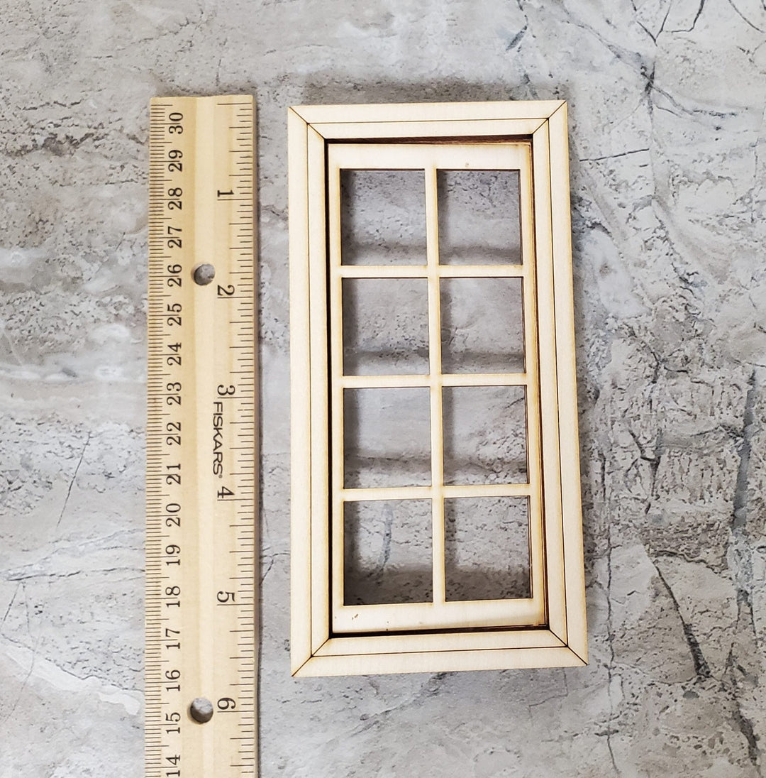 Dollhouse Working Window 8 Pane 1:12 Scale Miniature 404CW by Alessio - MiniatureCrush