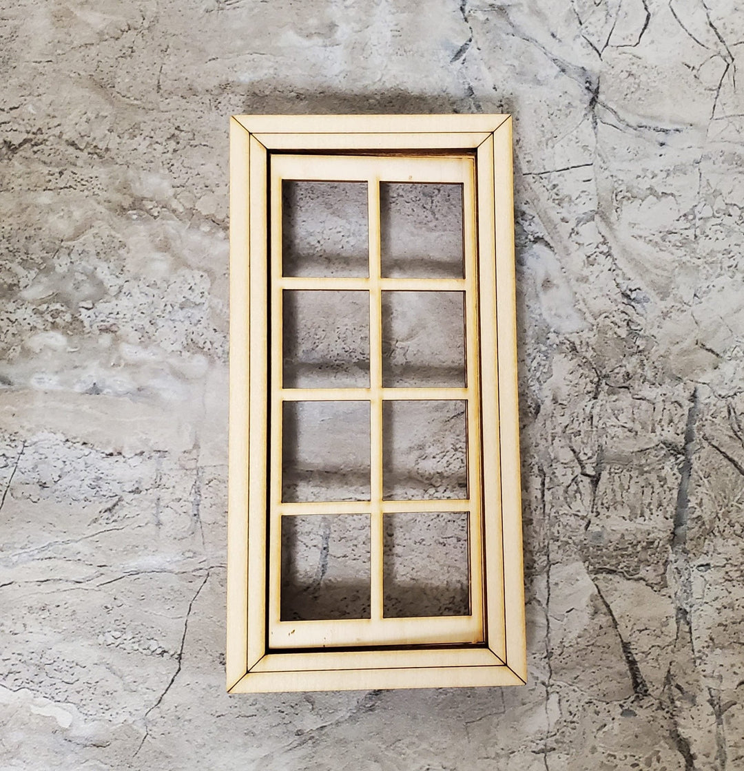 Dollhouse Working Window 8 Pane 1:12 Scale Miniature 404CW by Alessio - MiniatureCrush