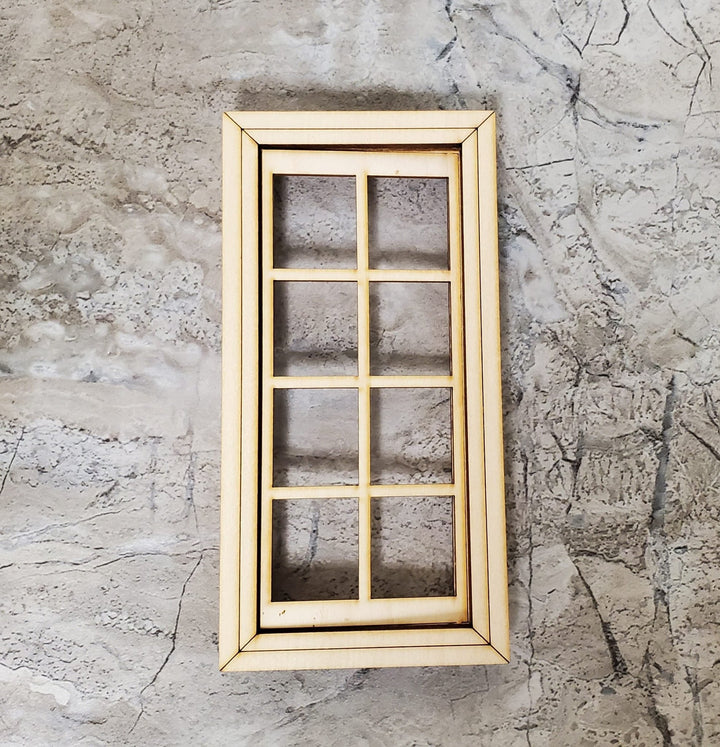 Dollhouse Working Window 8 Pane 1:12 Scale Miniature 404CW by Alessio - MiniatureCrush