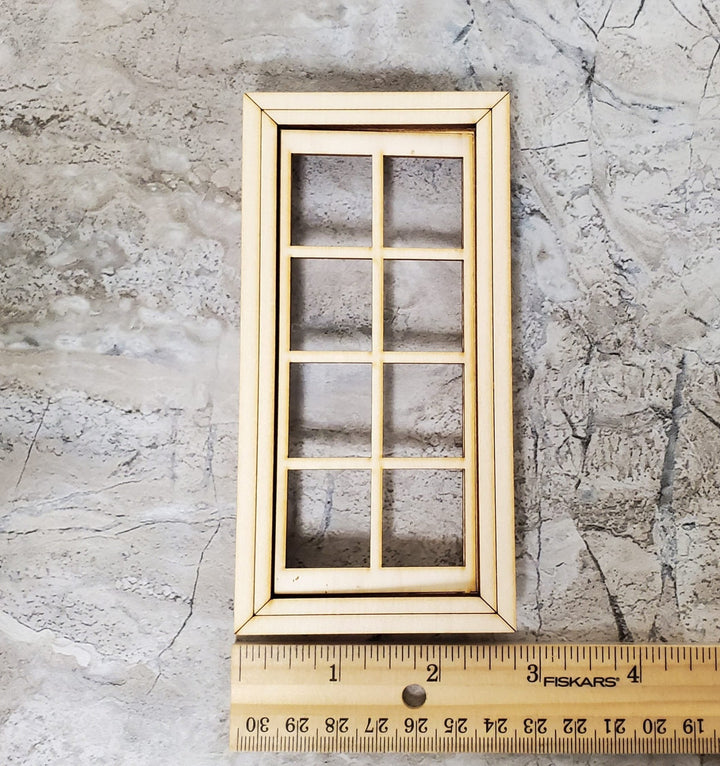 Dollhouse Working Window 8 Pane 1:12 Scale Miniature 404CW by Alessio - MiniatureCrush