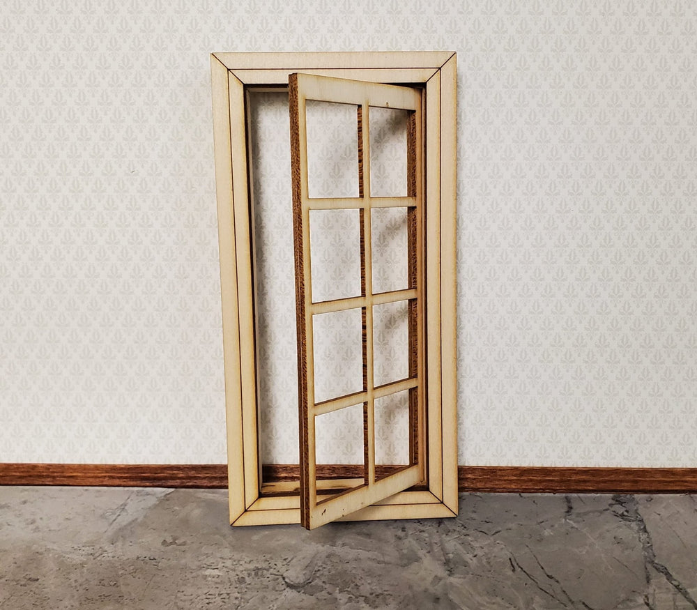 Dollhouse Working Window 8 Pane 1:12 Scale Miniature 404CW by Alessio - MiniatureCrush