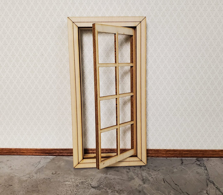 Dollhouse Working Window 8 Pane 1:12 Scale Miniature 404CW by Alessio - MiniatureCrush