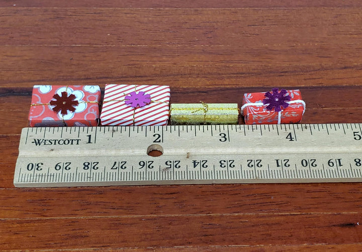 Dollhouse Wrapped Gifts Tiny Presents 1:12 Scale Miniatures Birthday Holiday - Miniature Crush