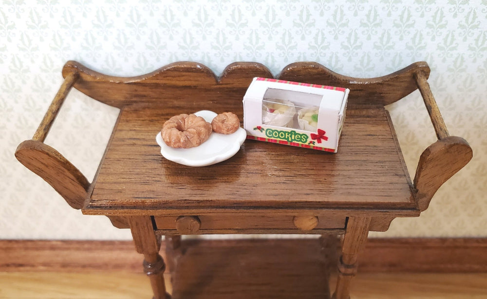 Dollhouse Xmas Cookies in Xmas Window Box 1:12 Scale Miniatures Food Bakery - MiniatureCrush