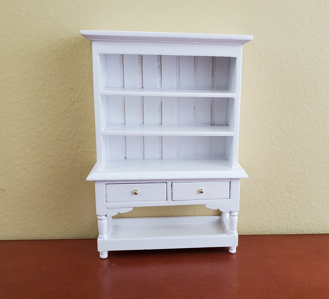 Dollhouse Miniature Welsh Kitchen Cabinet Cupboard 1:12 Scale White Finish