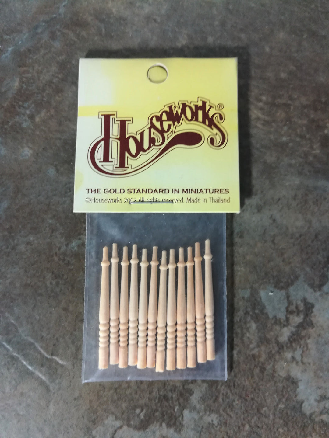 Dollhouse HALF SCALE Spindles 1:24 Stairs or Porch 1 1/4" Set of 12 HWH7019