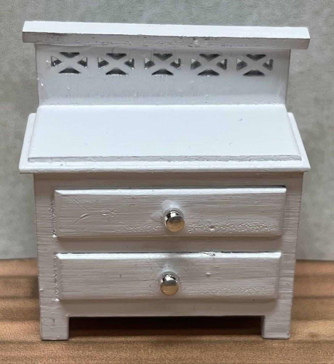 Dollhouse HALF SCALE Furniture KIT Modern Bedroom Bed Dresser Night Stand 1:24