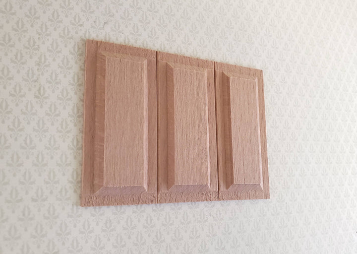 Dollhouse Miniature Wainscot Wall Panel Wood Paneling Raised Panels 1:12 Scale