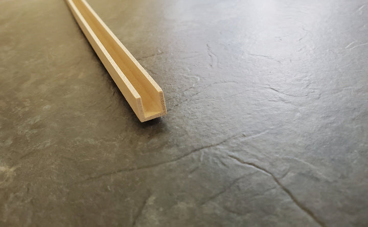 Dollhouse Channel Molding Trim 3/8" x 3/8" x 18" Interior Channel 1/4" HW7067