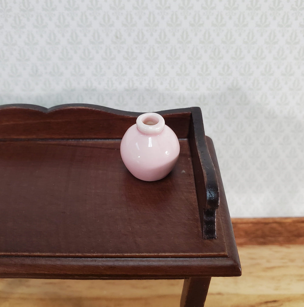 Dollhouse Small Vase or Jug Pink Ceramic for Flowers or Decoration 1:12 Scale Miniature