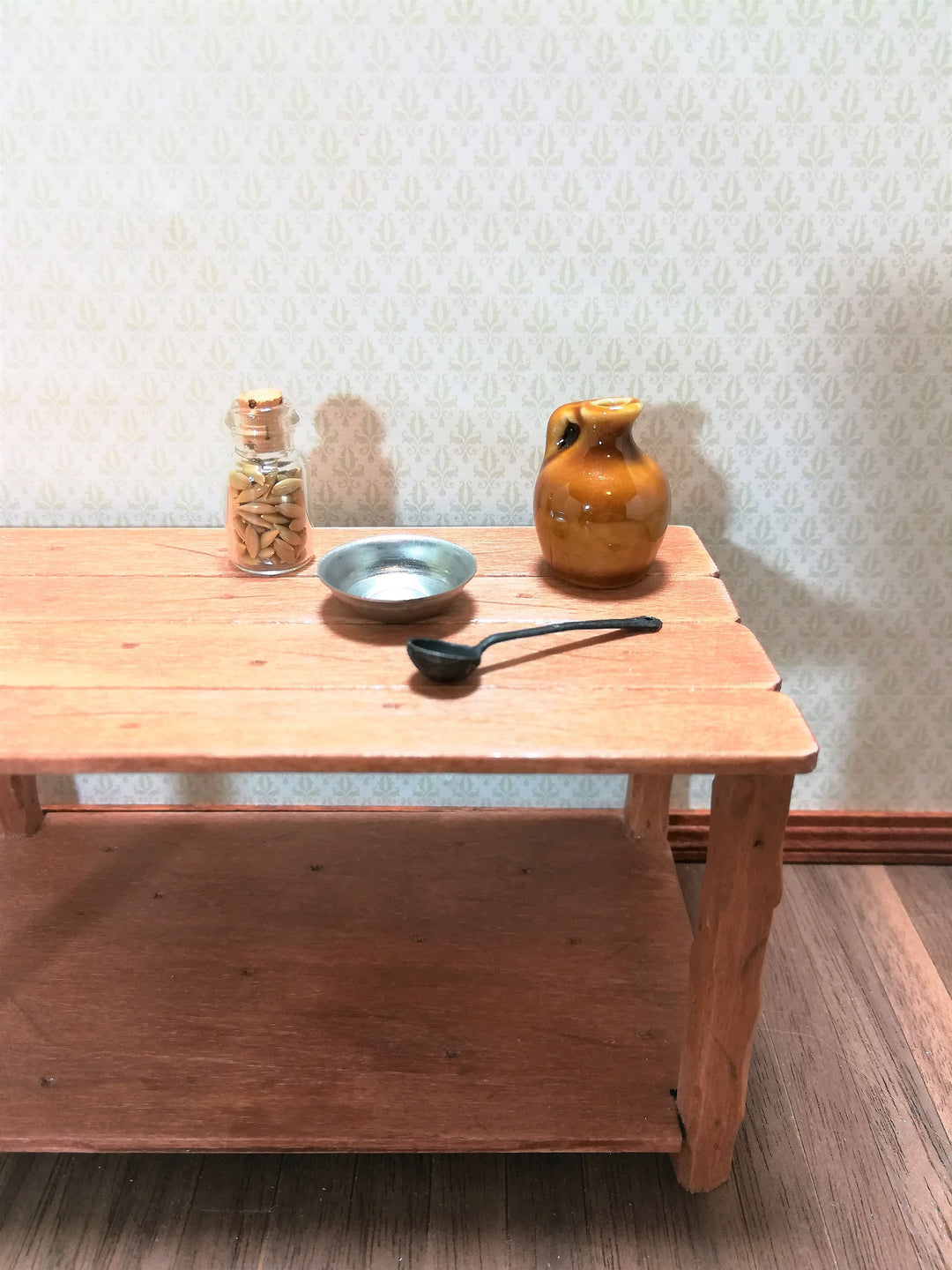 Dollhouse Miniature Ladle Spoon Long Handled Primitive Style 1:12 Scale