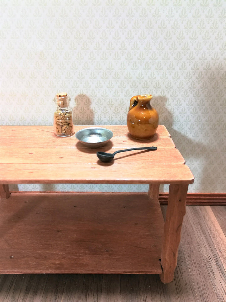 Dollhouse Miniature Ladle Spoon Long Handled Primitive Style 1:12 Scale