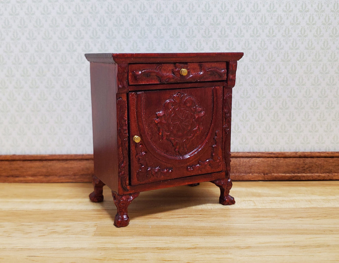 Dollhouse Side Table Vintage Hansson Miniatures 1:12 Scale Mahogany Finish