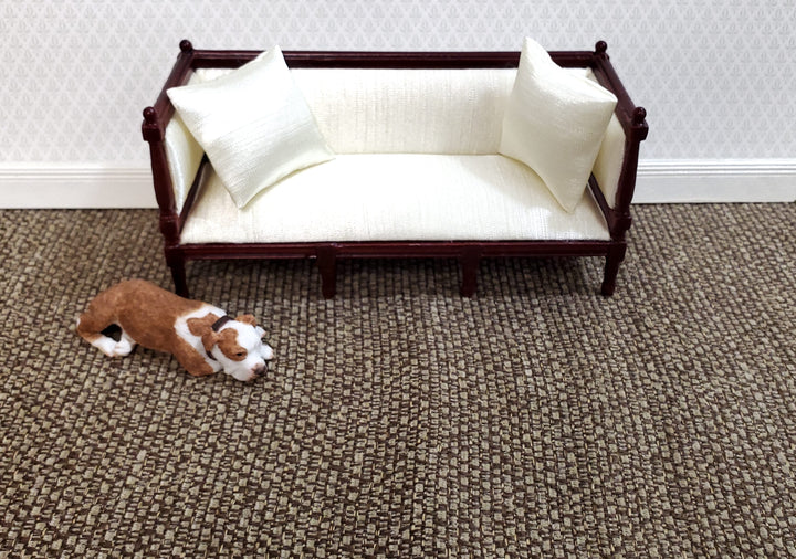 Dollhouse Carpet Browns Woven Fabric 15"x15" 1:12 Scale Miniature