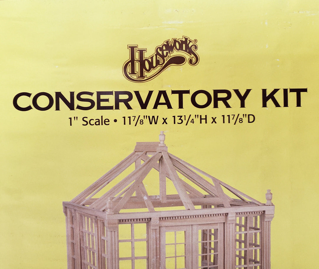 Conservatory Sunroom Greenhouse Kit by Houseworks 1:12 Scale Dollhouse Miniature #9900