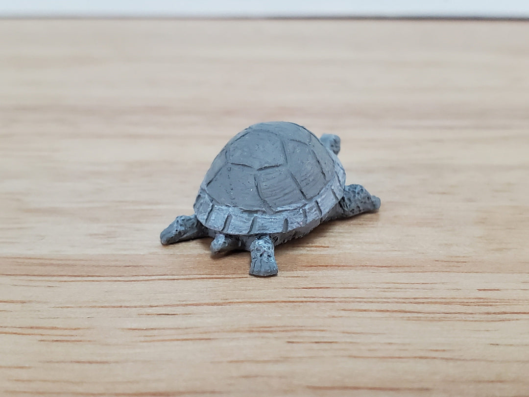 Dollhouse Miniature Tortoise Turtle 1:12 Scale Reptile Pet Resin