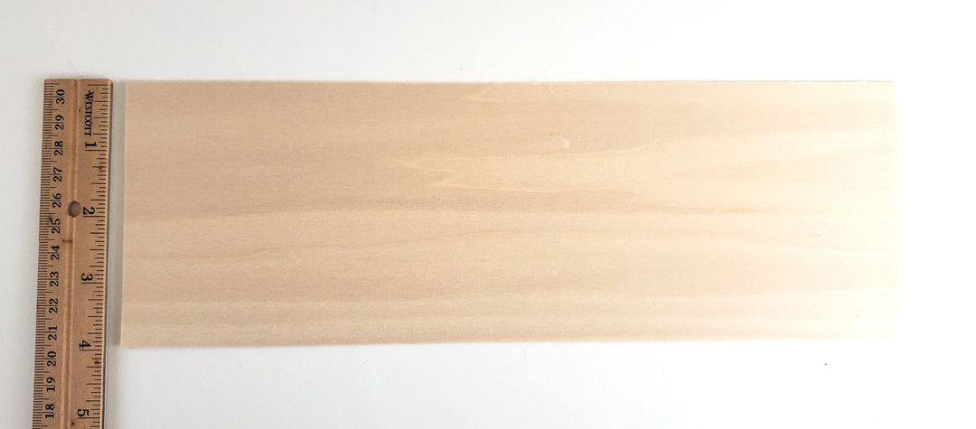 Basswood Sheet Plank Thin 1/32" x 4" x 12" long Veneer Kiln Dried Woodworking