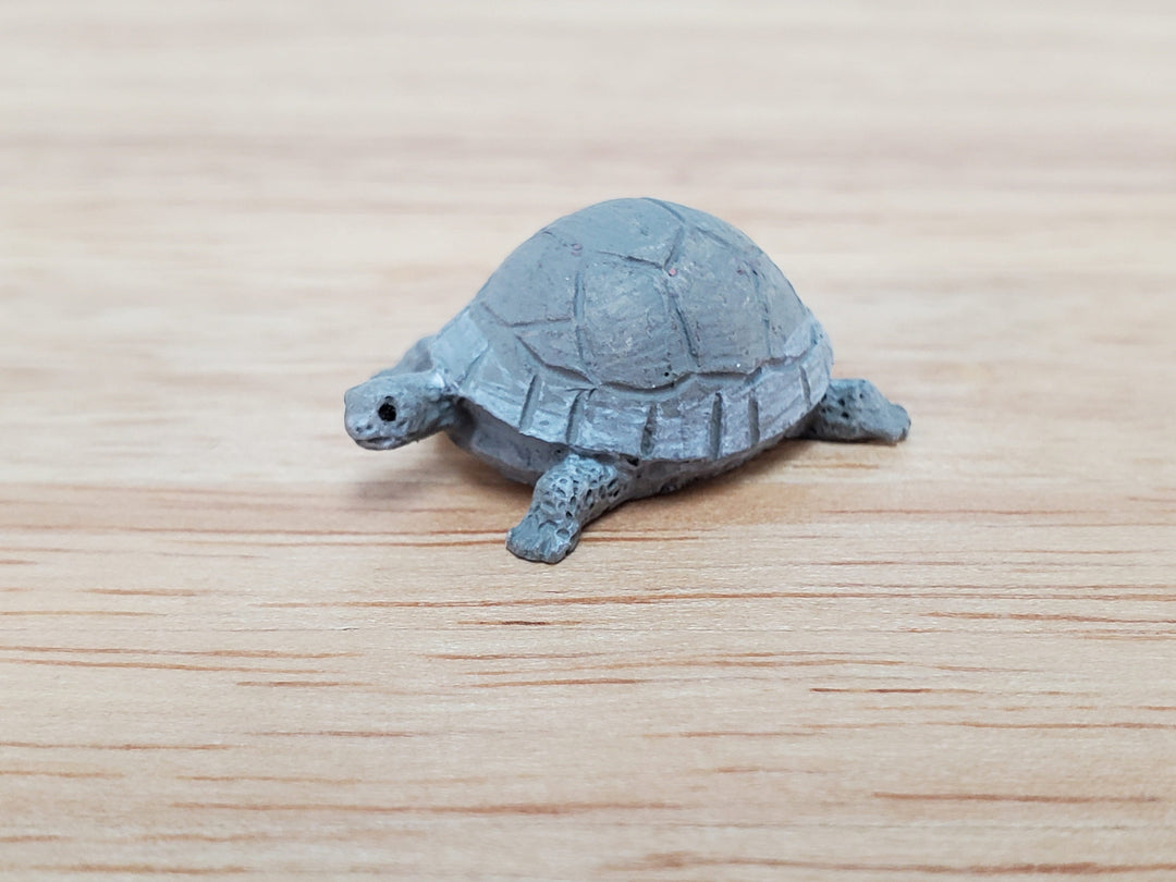 Dollhouse Miniature Tortoise Turtle 1:12 Scale Reptile Pet Resin